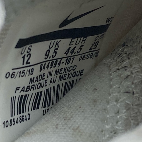 Nike Women’s Roshe One Running Shoes Size 12 White Black Oreo Mesh 844994-101. - Picture 13 of 13